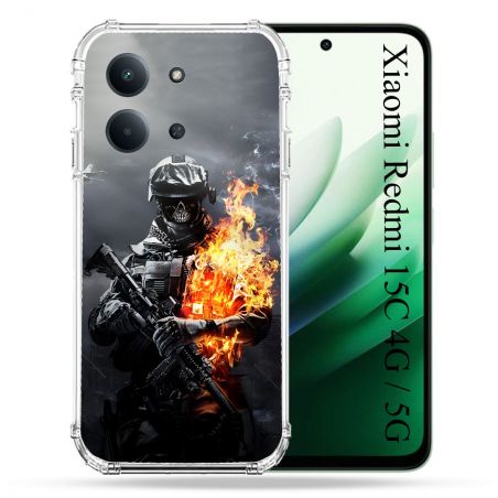 Coque Renforcée Pour Xiaomi Redmi 15C 4G / 5G Call Of Duty Squelette