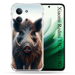 Coque Renforcée Pour Xiaomi Redmi 15C 4G / 5G Chasse Sanglier Attaque
