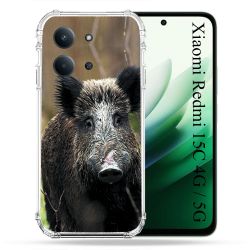 Coque Renforcée Pour Xiaomi Redmi 15C 4G / 5G Chasse Sanglier bois