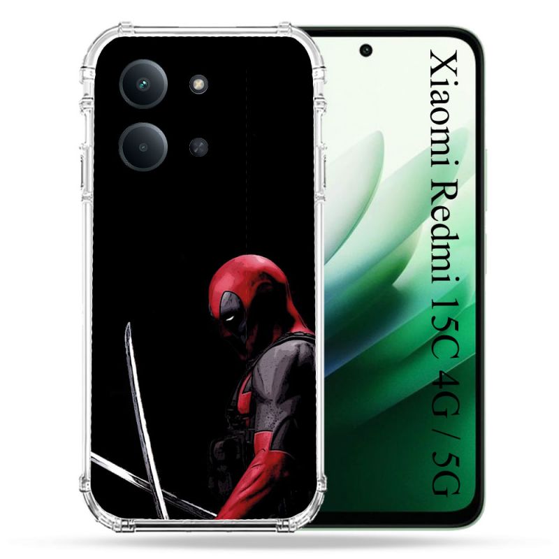 Coque Renforcée Pour Xiaomi Redmi 15C 4G / 5G Deadpool Epee