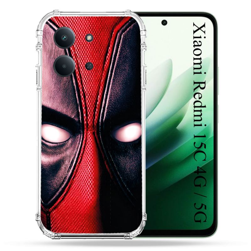 Coque Renforcée Pour Xiaomi Redmi 15C 4G / 5G Deadpool Yeux