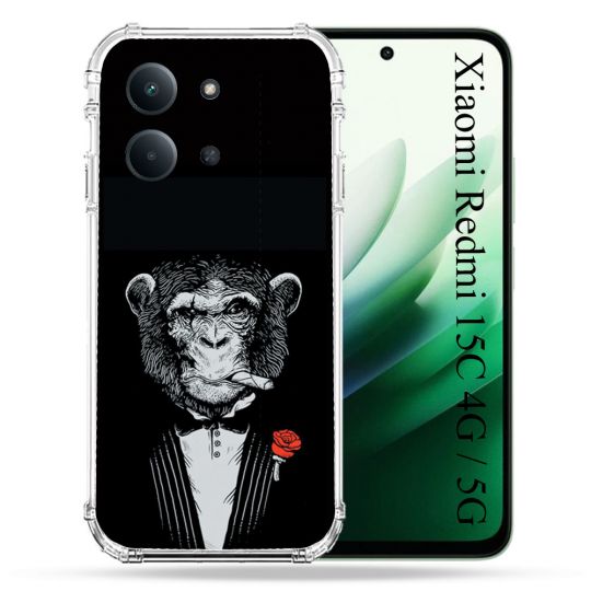 Coque Renforcée Pour Xiaomi Redmi 15C 4G / 5G Decale Singe Mafia