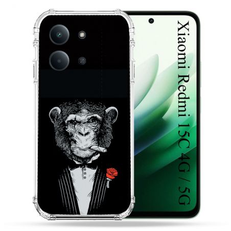Coque Renforcée Pour Xiaomi Redmi 15C 4G / 5G Decale Singe Mafia