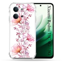 Coque Renforcée Pour Xiaomi Redmi 15C 4G / 5G Fleur Eclosion