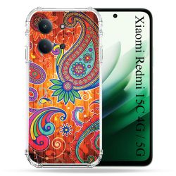 Coque Renforcée Pour Xiaomi Redmi 15C 4G / 5G Fleur Psychedelic