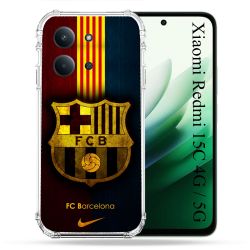 Coque Renforcée Pour Xiaomi Redmi 15C 4G / 5G Foot FC Barcelone Vintage