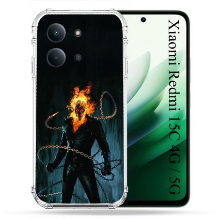 Coque Renforcée Pour Xiaomi Redmi 15C 4G / 5G Ghost Rider