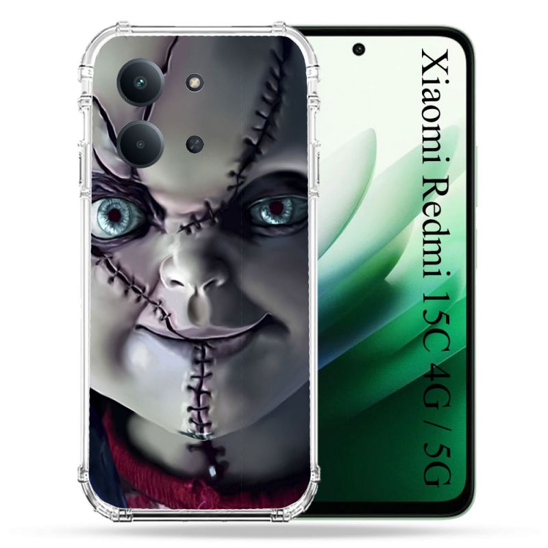 Coque Renforcée Pour Xiaomi Redmi 15C 4G / 5G Horreur Chucky Cicatrice