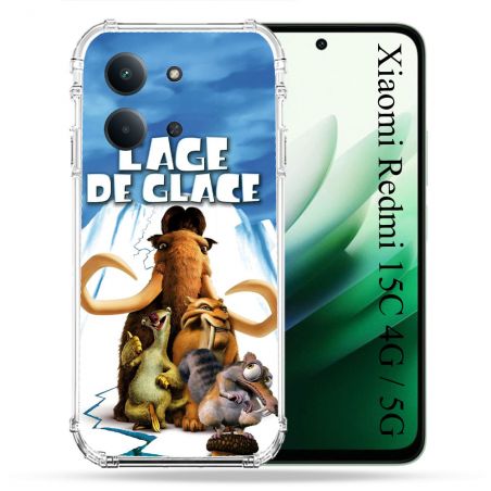 Coque Renforcée Pour Xiaomi Redmi 15C 4G / 5G L'âge de Glace Affiche