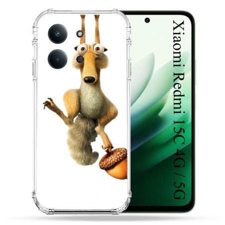 Coque Renforcée Pour Xiaomi Redmi 15C 4G / 5G L'âge de Glace Scratch Suspendu