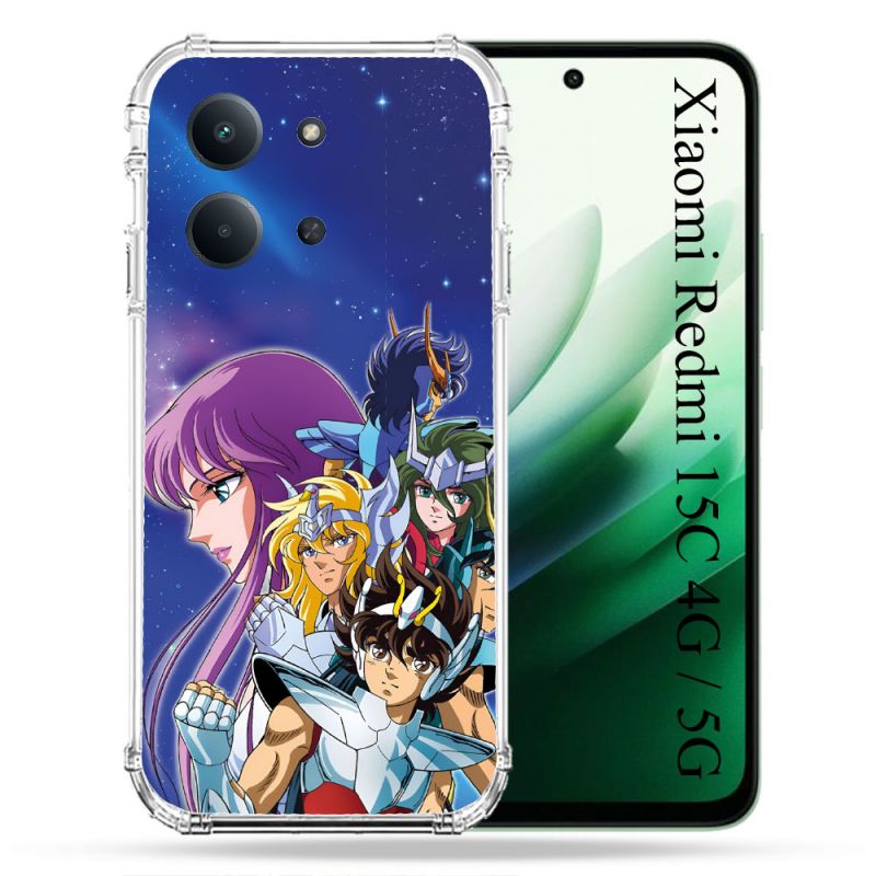Coque Renforcée Pour Xiaomi Redmi 15C 4G / 5G Les Chevaliers Du Zodiaque