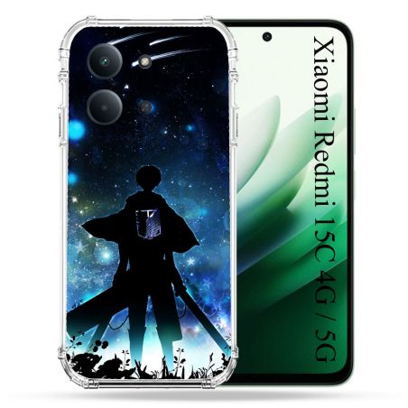 Coque Renforcée Pour Xiaomi Redmi 15C 4G / 5G Manga Attaque Titans Levi