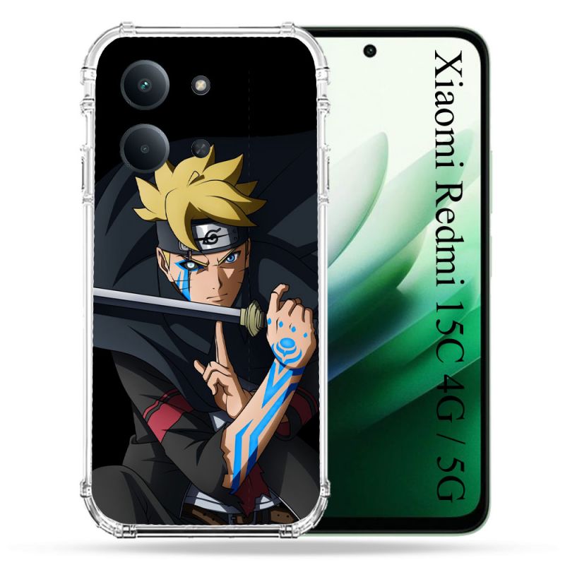 Coque Renforcée Pour Xiaomi Redmi 15C 4G / 5G Manga Boruto Tatouage