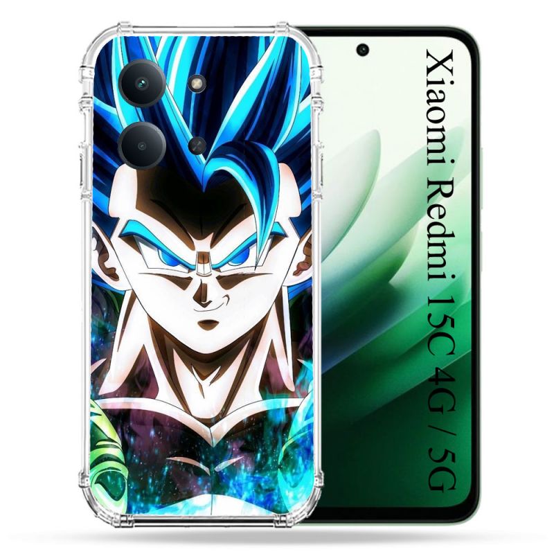 Coque Renforcée Pour Xiaomi Redmi 15C 4G / 5G Manga Dragon Ball Gogeta Visage