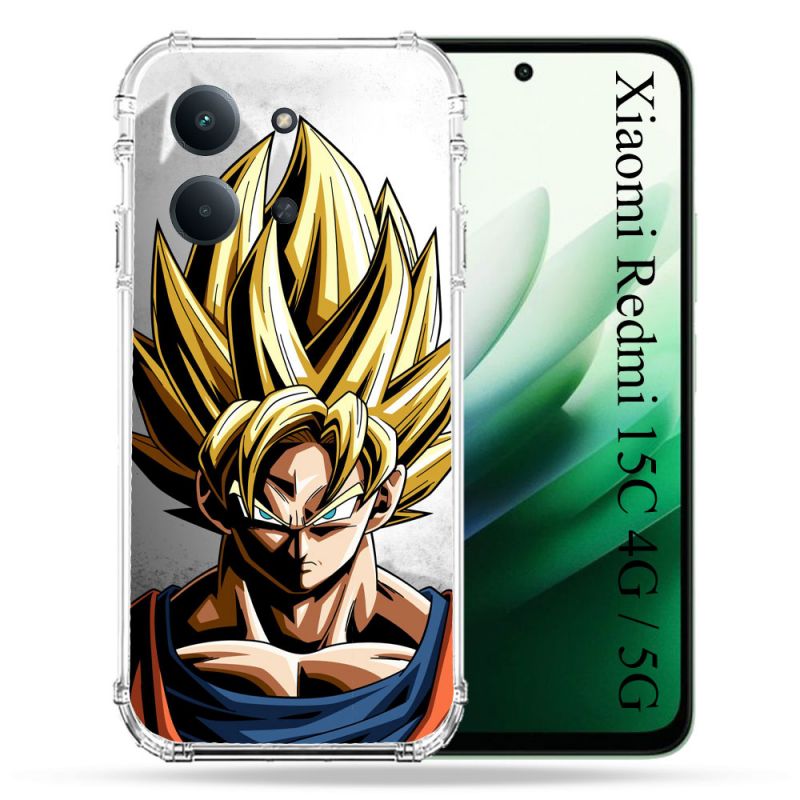 Coque Renforcée Pour Xiaomi Redmi 15C 4G / 5G Manga Dragon Ball Sangoku Portrait