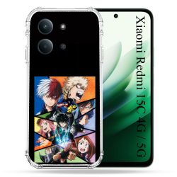Coque Renforcée Pour Xiaomi Redmi 15C 4G / 5G Manga My Hero Academia Noir