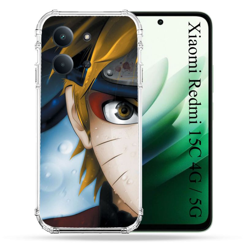 Coque Renforcée Pour Xiaomi Redmi 15C 4G / 5G Manga Naruto Blanc
