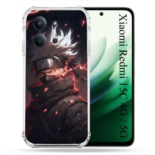 Coque Renforcée Pour Xiaomi Redmi 15C 4G / 5G Manga Naruto Kakashi Dark