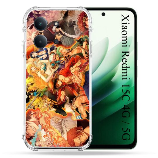 Coque Renforcée Pour Xiaomi Redmi 15C 4G / 5G Manga One Piece Nakama
