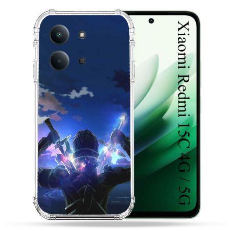 Coque Renforcée Pour Xiaomi Redmi 15C 4G / 5G Manga SAO sword Art Online Epee