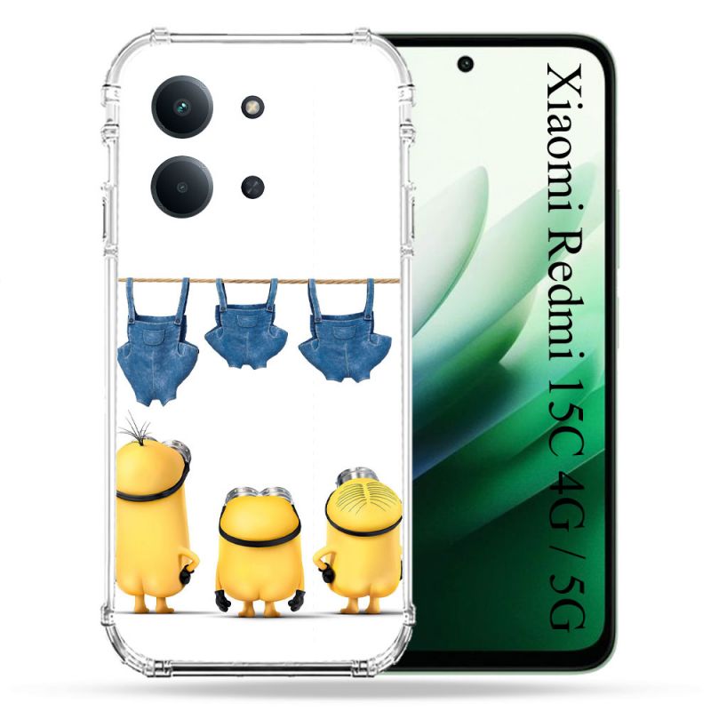Coque Renforcée Pour Xiaomi Redmi 15C 4G / 5G Minions Nus
