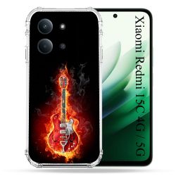 Coque Renforcée Pour Xiaomi Redmi 15C 4G / 5G Musique Guitare Electrique