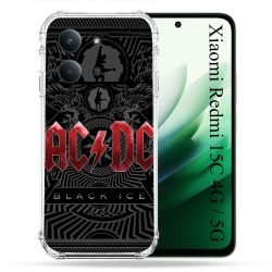 Coque Renforcée Pour Xiaomi Redmi 15C 4G / 5G Musique Rock ACDC Rouge