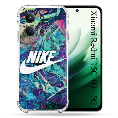 Coque Renforcée Pour Xiaomi Redmi 15C 4G / 5G Nike Turquoise