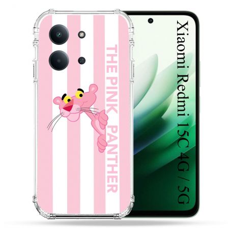Coque Renforcée Pour Xiaomi Redmi 15C 4G / 5G Panthere Rose