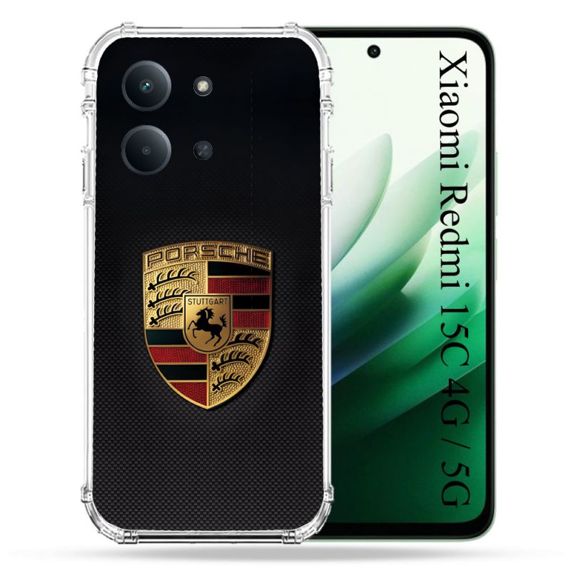 Coque Renforcée Pour Xiaomi Redmi 15C 4G / 5G Porsche Carbone