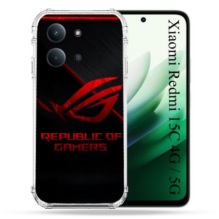 Coque Renforcée Pour Xiaomi Redmi 15C 4G / 5G ROG Rouge