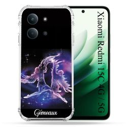 Coque Renforcée Pour Xiaomi Redmi 15C 4G / 5G Signe Zodiaque 2 Gémeaux
