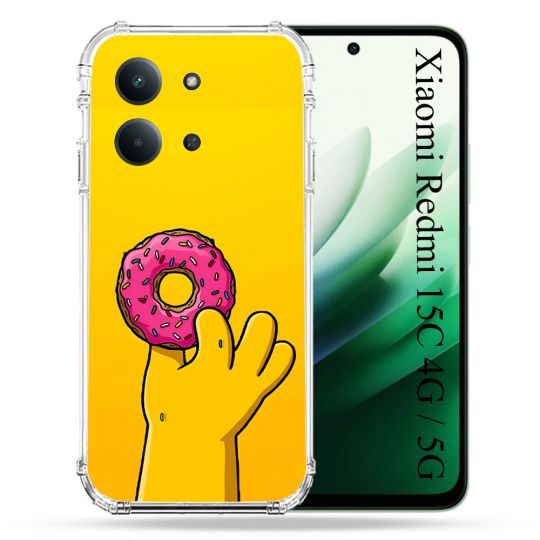 Coque Renforcée Pour Xiaomi Redmi 15C 4G / 5G Simpson Donuts