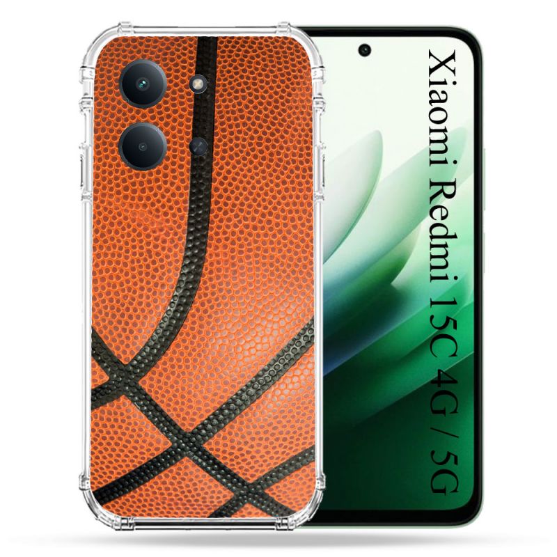 Coque Renforcée Pour Xiaomi Redmi 15C 4G / 5G Sport Ballon Basket