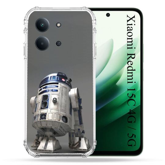 Coque Renforcée Pour Xiaomi Redmi 15C 4G / 5G Star Wars - R2D2