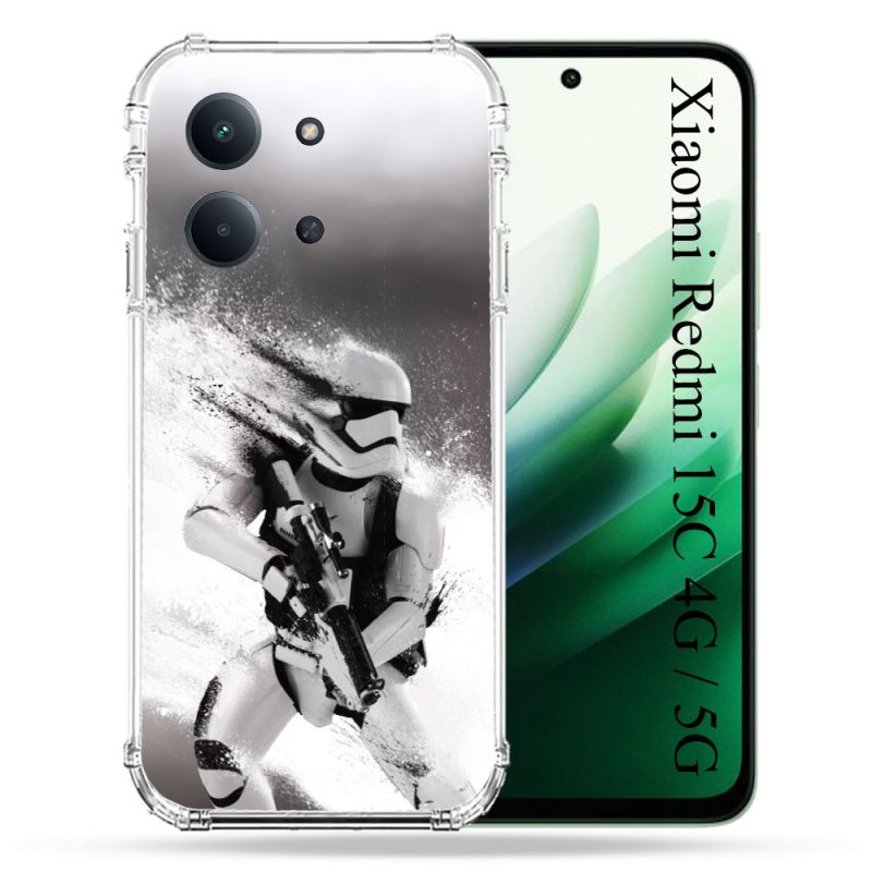 Coque Renforcée Pour Xiaomi Redmi 15C 4G / 5G Star Wars - Trooper