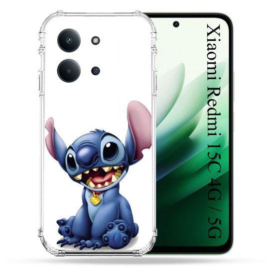 Coque Renforcée Pour Xiaomi Redmi 15C 4G / 5G Stitch Blanc