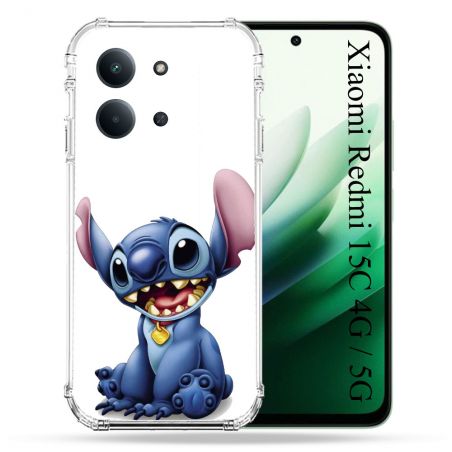 Coque Renforcée Pour Xiaomi Redmi 15C 4G / 5G Stitch Blanc