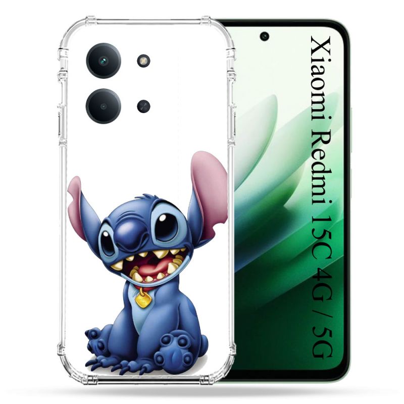 Coque Renforcée Pour Xiaomi Redmi 15C 4G / 5G Stitch Blanc
