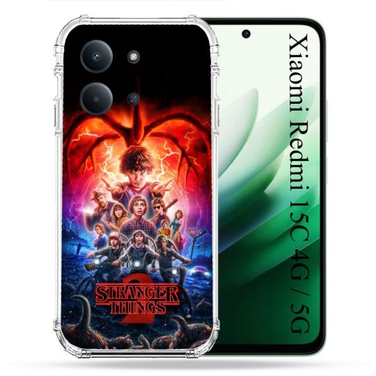 Coque Renforcée Pour Xiaomi Redmi 15C 4G / 5G Stranger Things Affiche 2
