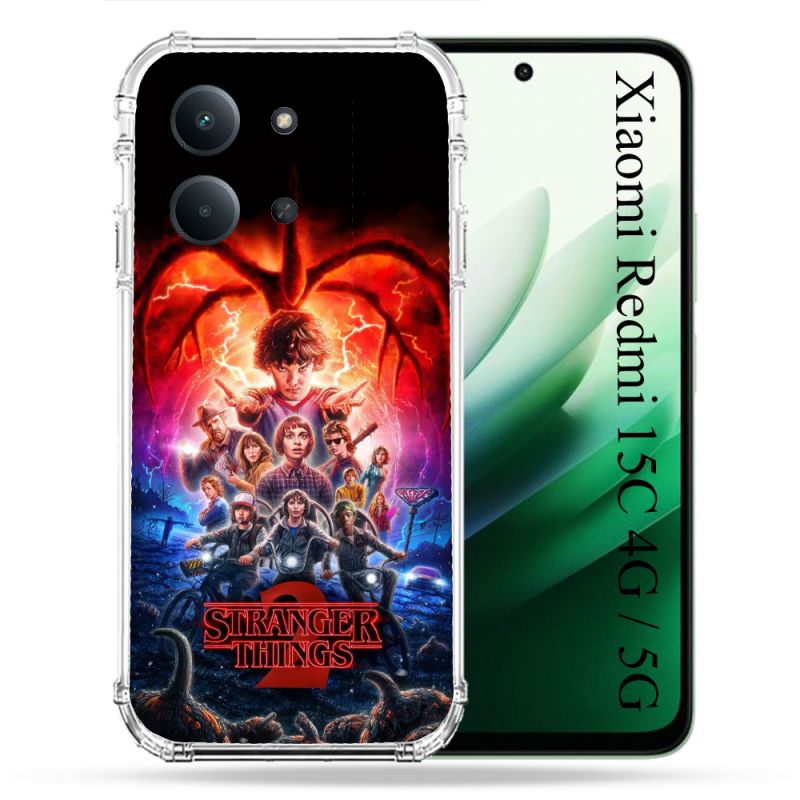 Coque Renforcée Pour Xiaomi Redmi 15C 4G / 5G Stranger Things Affiche 2