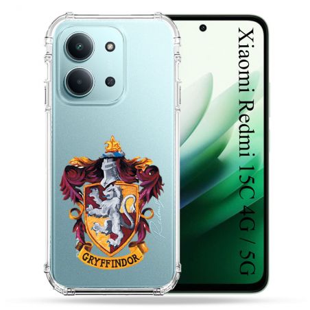 Coque Renforcée Transparente Pour Xiaomi Redmi 15C 4G / 5G Harry Potter Griffindor