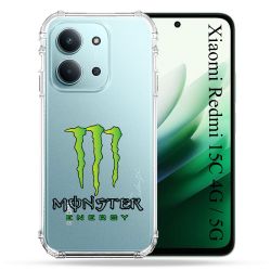 Coque Renforcée Transparente Pour Xiaomi Redmi 15C 4G / 5G Monster Energy