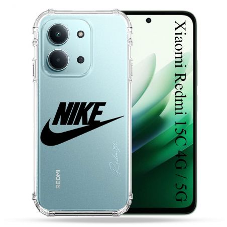 Coque Renforcée Transparente Pour Xiaomi Redmi 15C 4G / 5G Nike