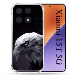 Coque Renforcée Pour Xiaomi 15T Animal Aigle Royal Noir