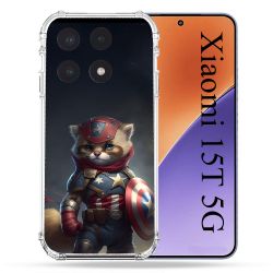 Coque Renforcée Pour Xiaomi 15T Animal Chat America
