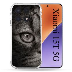 Coque Renforcée Pour Xiaomi 15T Animal Chat Gris