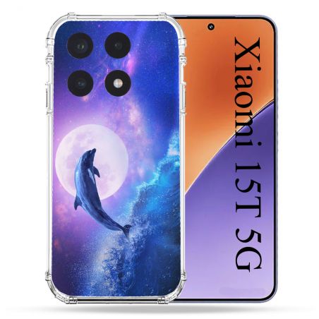Coque Renforcée Pour Xiaomi 15T Animal Dauphin Vague