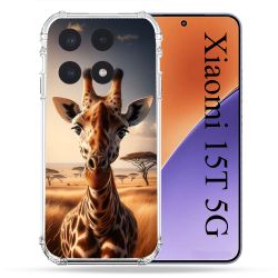 Coque Renforcée Pour Xiaomi 15T Animal Girafe Savane
