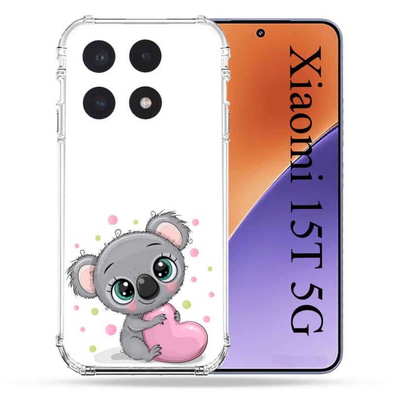 Coque Renforcée Pour Xiaomi 15T Animal Koala C?ur